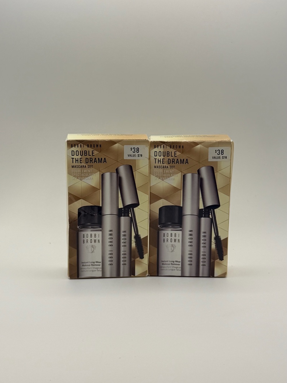 Bobbi Brown Double The Drama Mascara Set NEW Authentic 2 pack
